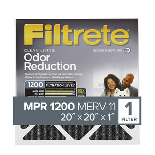 Filtrete Home Odor Reduction Filter HOME02-4, 20 in x 20 in x 1 in