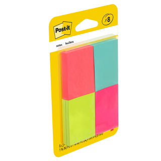 Post-it® Notes 653-8AF, 1-3/8 in x 1-7/8 in (34,9 mm x 47,6 mm) Capetowncolors