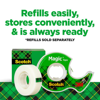 Scotch® Magic Tape 122, 3/4 in x 650 in (19 mm x 16,5 m)