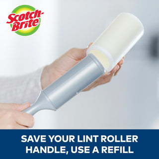 Scotch-Brite 50% Stickier Lint Roller 830RS-48, 4 in x 25.1 ft (10.1 cmx 7.65 m)