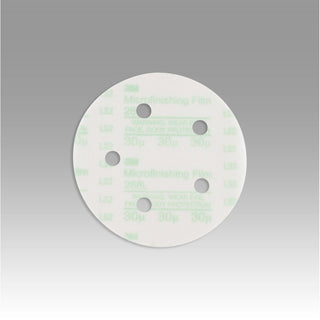 3M Microfinishing PSA Film Disc 268L, 100 Mic 3MIL, Type D, 5 in x NH,D/F 5HL