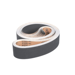 3M Cloth Belt 461F, P220 XF-weight, 4 in x 118 in, Sine-lok,
Single-flex