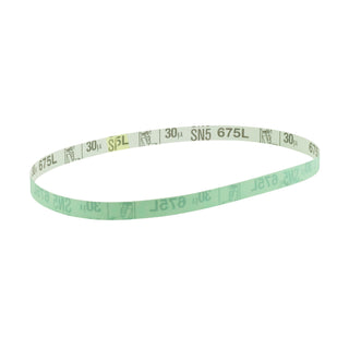 3M Diamond Microfinishing Film Belt 675L, 30 Mic 5MIL, Green, 4 in x98-1/2 in