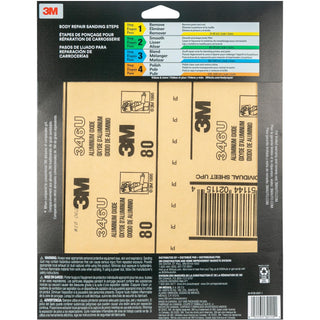 3M Sandpaper, 32115, 80 Grit, 9 in x 11 in, 5 per pack, 20 packs per
case