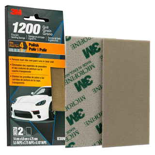 3M Fine Grit Sanding Sponge 03090, 1200 Grit