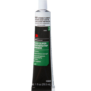 3M Black Super Weatherstrip Adhesive, 03602, 1 oz