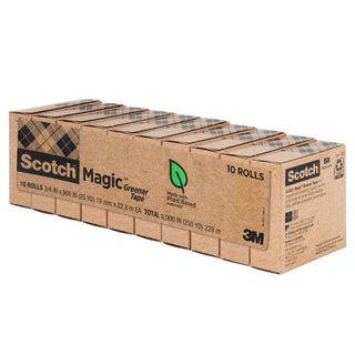 Scotch® Magic Greener Tape 812-10P, 3/4 in x 900 in (19 mm x 22.8 m)