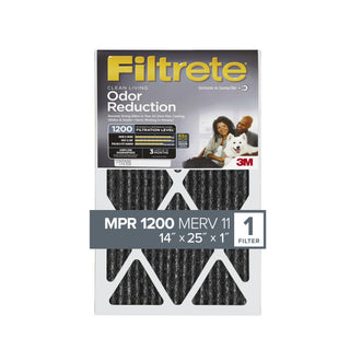 Filtrete Home Odor Reduction Filter HOME04-4, 14 in x 25 in x 1 in