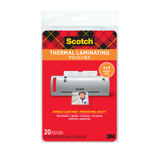 Scotch Thermal Pouches TP5900-20 for items ups to 4.33 in x 6.06 in