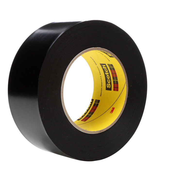 3M Vinyl Tape 472, Black, 1 1/2 in x 36 yd, 10.4 mil, 24 rolls percase