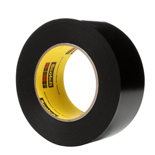 3M Vinyl Tape 472, Black, 1 1/2 in x 36 yd, 10.4 mil, 24 rolls percase