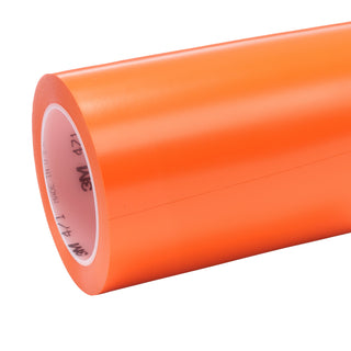 3M Vinyl Tape 471, Orange, 48 in x 20 yd, 5.2 mil, 4 rolls per case,Untrimmed