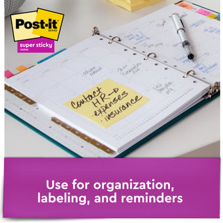 Post-it® Super Sticky Notes 654-10SSCY