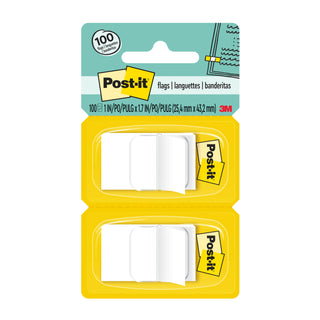 Post-it® Flags 680-WE2, 1 in. x 1.7 in. (2.54 cm x 4.31 cm) White, 2-pk