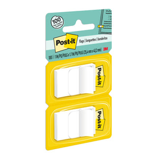 Post-it® Flags 680-WE2, 1 in. x 1.7 in. (2.54 cm x 4.31 cm) White, 2-pk