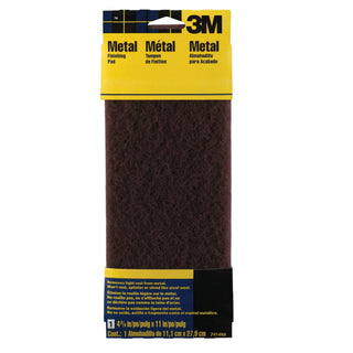 3M Hand Sanding Metal Finishing Pad 7414NA, 4.375 in x 11 in, MaroonMedium