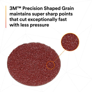 3M Cubitron II Roloc Fibre Disc 982C, 60+, TSM, Red, 3 in, DieRS300VM