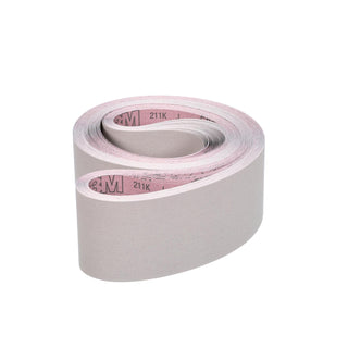 3M Cloth Belt 211K, 500 J-weight, 4 in x 84 in, Film-lok, L-flex