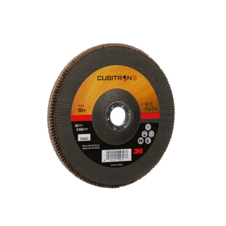 3M Cubitron II Flap Disc 967A, 80+, T27, 7 in x 7/8 in, Giant