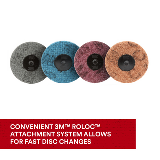 Scotch-Brite Roloc Surface Conditioning Disc, SC-DS, A/O Coarse, TS, 3
in