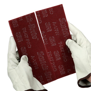 Scotch-Brite 7447 Pro Sheet Pad, PO-SH, A/O Very Fine, Maroon, 3-2/3 in x 9 in