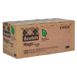 Scotch® Magic Greener Tape 812-6P, 6 pack, 3/4 in x 900 in (19 mm x22,8 m)