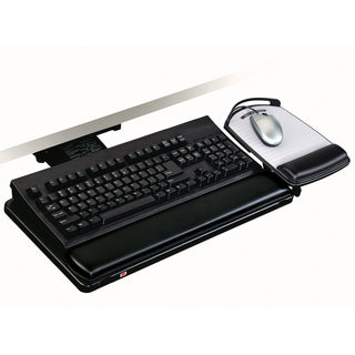 3M Knob Adjust Keyboard Tray with Adjustable Keyboard and MousePlatform