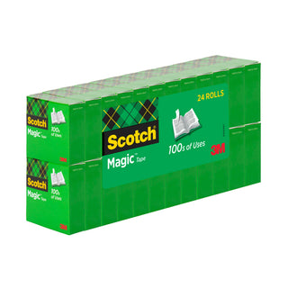 Scotch® Magic Invisible Tape 810K24, 3/4 in x 1000 in x 0 in (19 mm x25