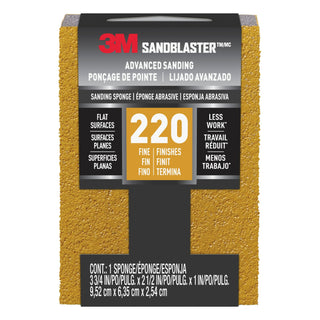 3M SandBlaster Advanced Sanding Sanding Sponge, 20907-220 ,220 grit