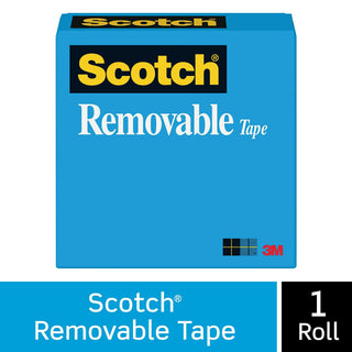 Scotch® Removable Tape 811, 1 in x 2592 in Boxed