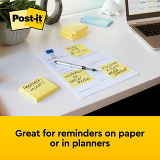 Post-it® Notes 654 3 in x 3 in (7.62 cm x 7.62 cm) Canary Yellow