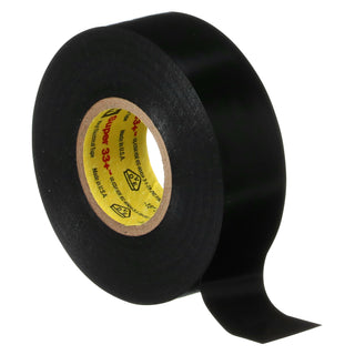 Scotch® Super 33+ Vinyl Electrical Tape, 3/4 in x 44 ft, Black, 10rolls/carton