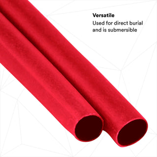 3M Heat Shrink Heavy-Wall Cable Sleeve ITCSN-0800, Red, 6 in Lengthpieces