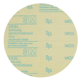 3M Microfinishing PSA Film Disc 268L, 9 Mic 3MIL, Type D, 3 in x NH,Die 300V