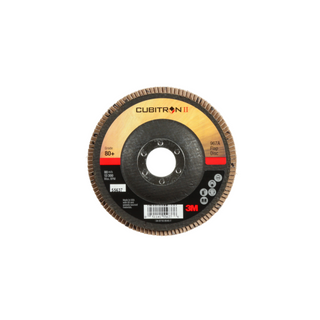 3M Cubitron II Flap Disc 967A, 80+, T27, 4-1/2 in x 7/8 in, Giant