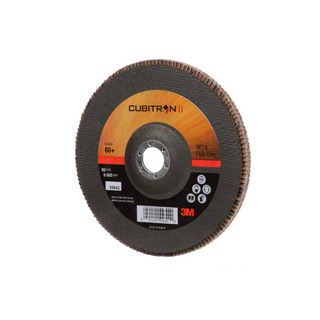 3M Cubitron II Flap Disc 967A, 60+, T27, 7 in x 7/8 in, Giant