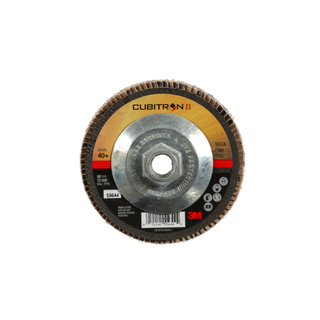 3M Cubitron II Flap Disc 967A, 40+, T29 Quick Change, 4-1/2 in x
5/8"-11, Giant