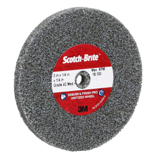 Scotch-Brite Deburr & Finish Pro Unitized Wheel, DP-UW, 4C Medium+