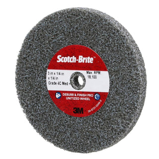 Scotch-Brite Deburr & Finish Pro Unitized Wheel, DP-UW, 4C Medium+