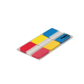 Post-it® Durable Tabs 686-RYBT, 1 in x 1.5 in Red, Yellow, Blue 24each/cs