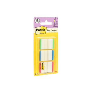 Post-it® Durable Tabs 686L-GBRT, 1 in. x 1.5 in. Green, Blue, Red 6 pk/inner