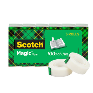 Scotch® Magic Tape 810K6 6 rolls of 3/4 in x 1000 in