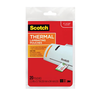 Scotch Thermal Pouches TP5851-20 Business Card 20 pack