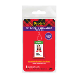 Scotch Self-Sealing Laminating Pouches LS853-5G Bag Tags