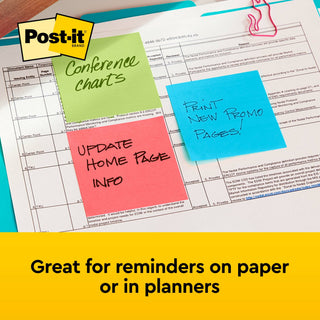 Post-it® Notes 654-18CTCP, 3 in x 3 in (76 mm x 76 mm),Cabinet pack