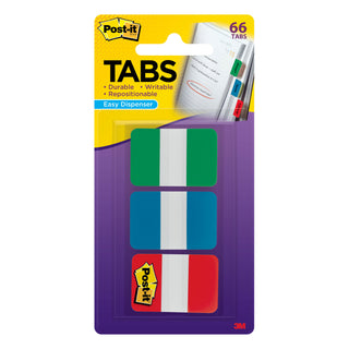 Post-it® Tabs, 686-GBR, 1 in. x 1.5 in. (25,4 mm x 38,1 mm)