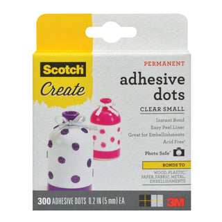 Scotch® Adhesive Dots 010-300S-CFT, Clear