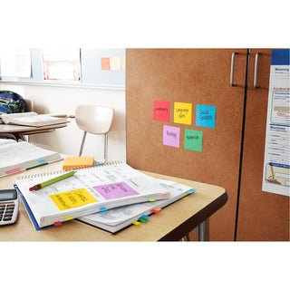 Post-it® Super Sticky Notes 654-12SSAN, 3 in x 3 in (76 mm x 76 mm)