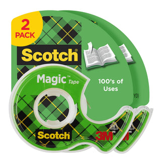 Scotch® Magic Tape 119SDM-2, 1/2 in x 750 in