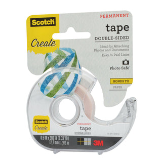 Scotch® Tape Double Sided 002-CFT, 1/2 in x 300 in